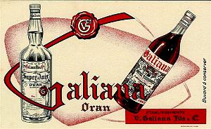 ETI ORAN GALIANA SUPER ANIS ET VERMOUTH